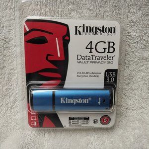 Kingston 4GB Data Traveler AES Encrypted Vault Privacy 3.0 Flash Drive